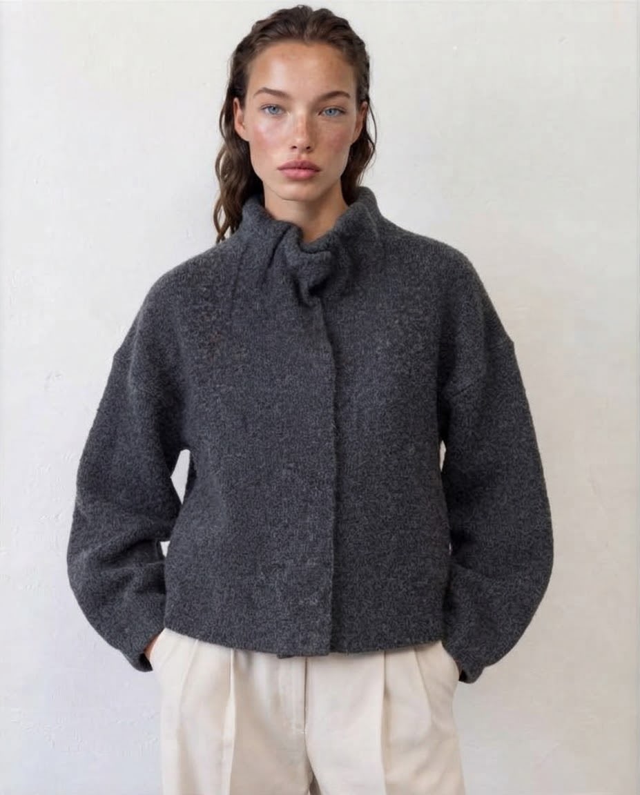 Jacket wool navy