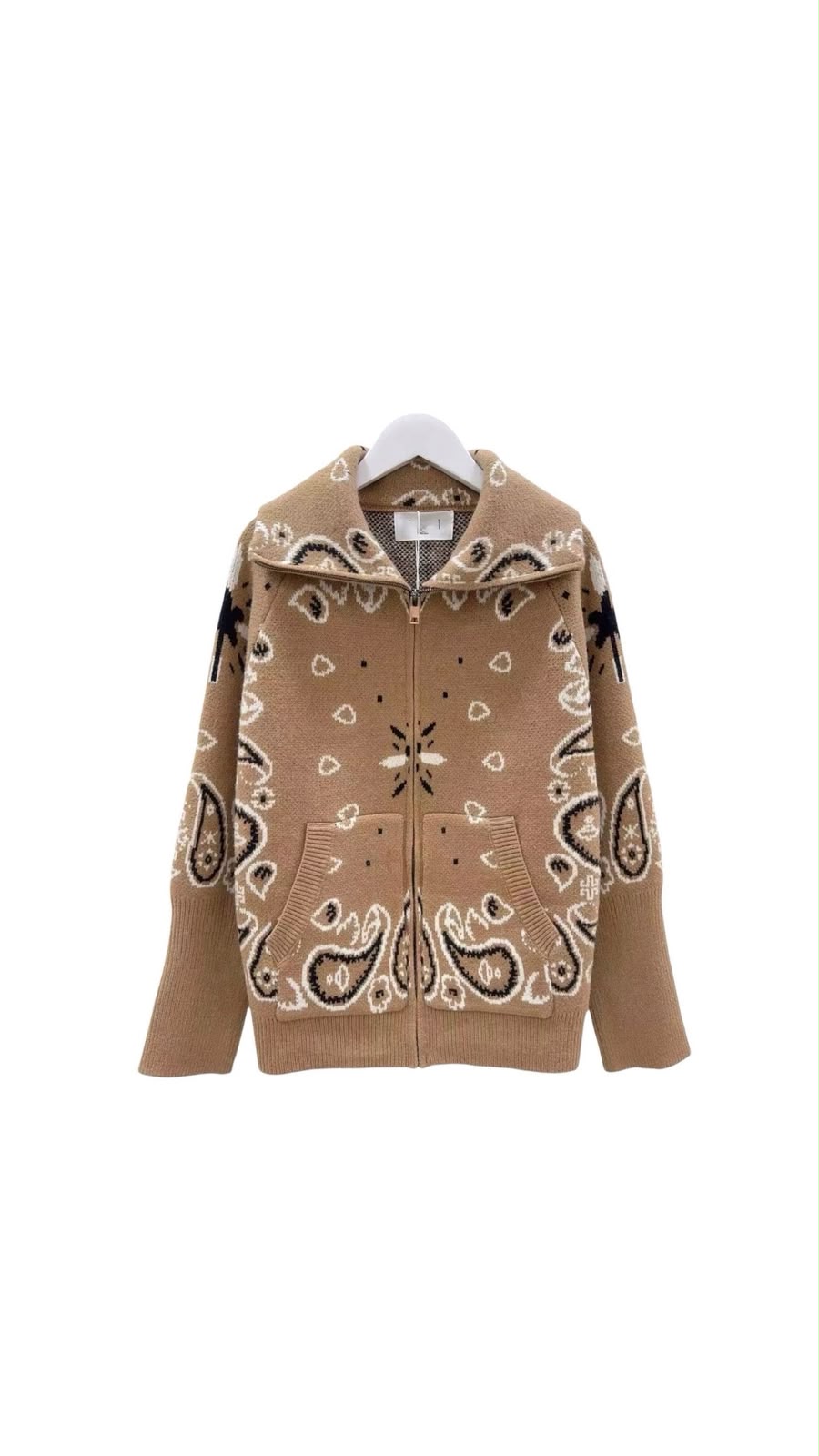 Bandana zipper camel