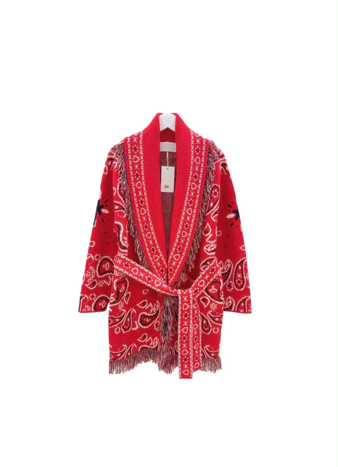 Bandana cardigan red