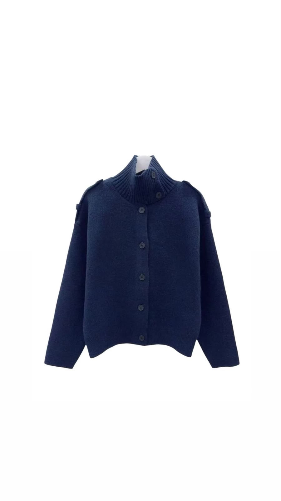 Jacket navy wool buttons