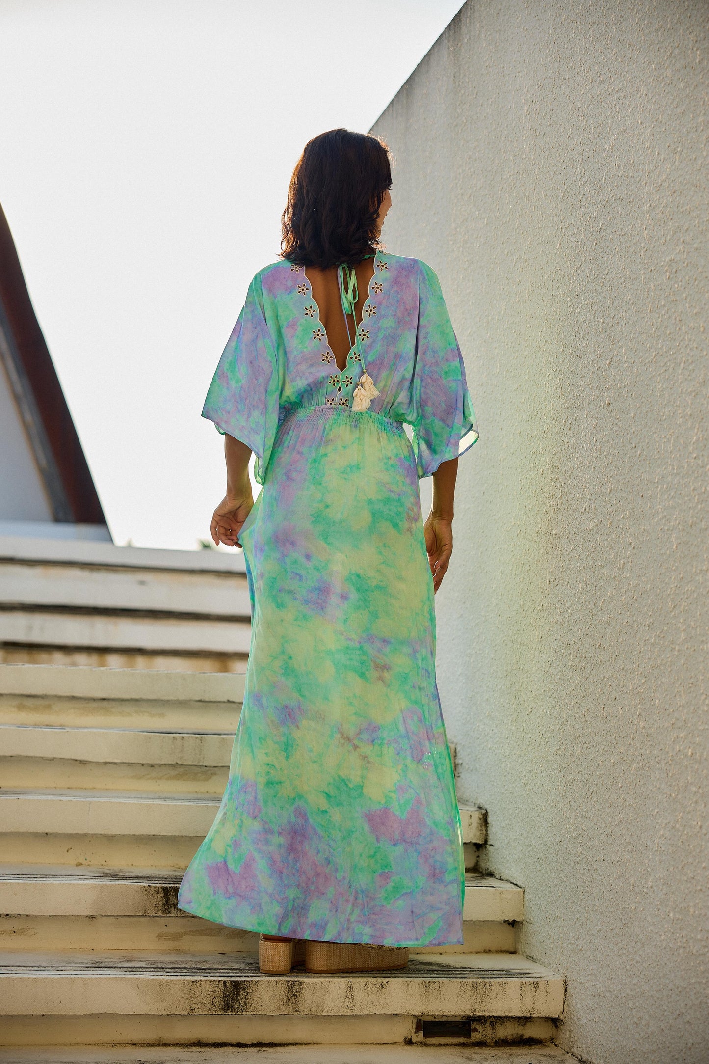 Dress Tie Purple Green