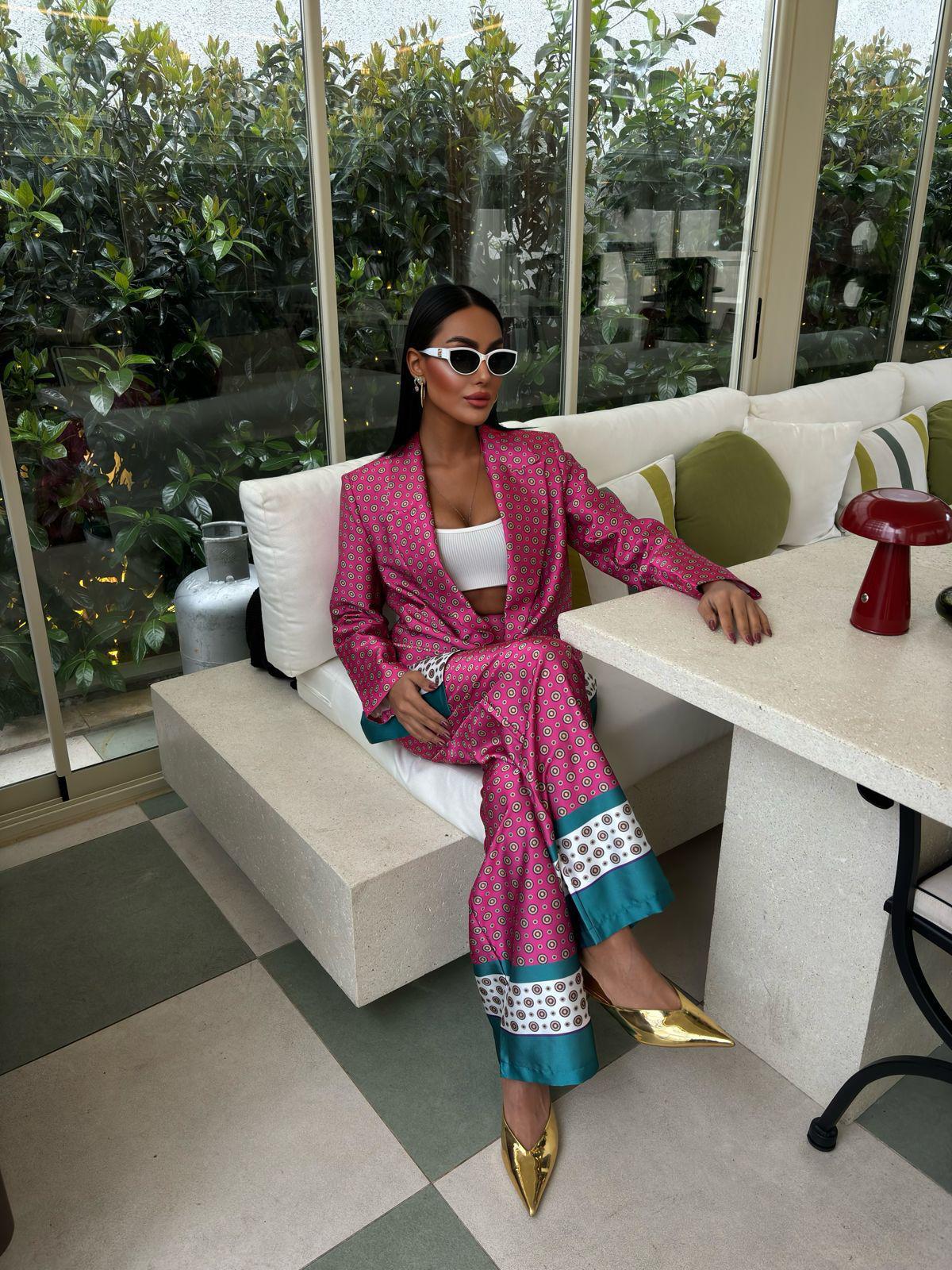 Blazer Set Patterned