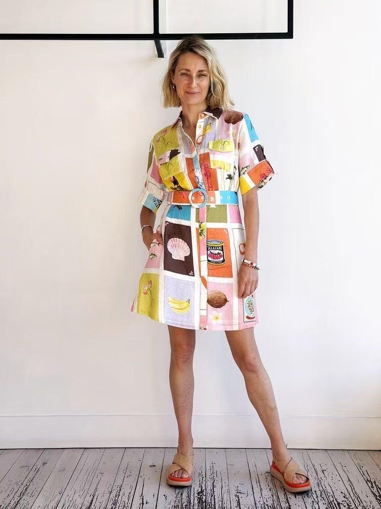 Dress Elmais Colorful