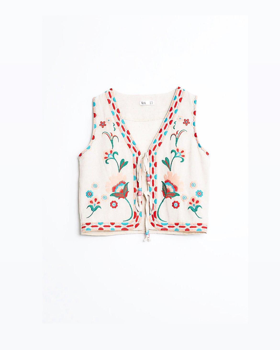 Vest Handmade Flowers