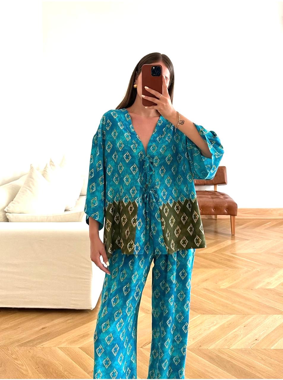 Set Turqouise Pattern