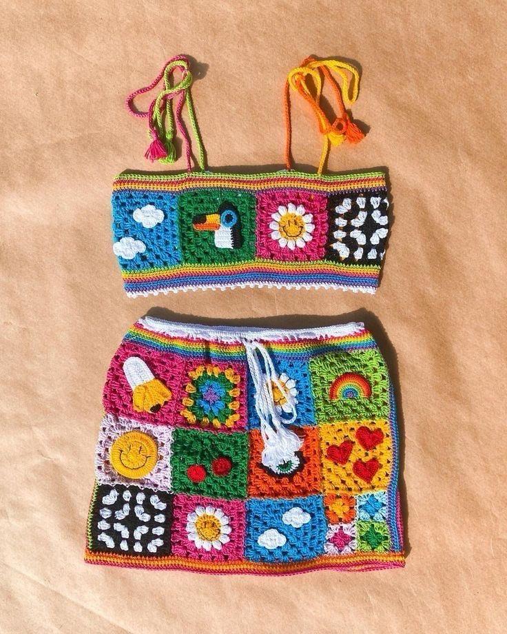 The Skirt Crochet Set