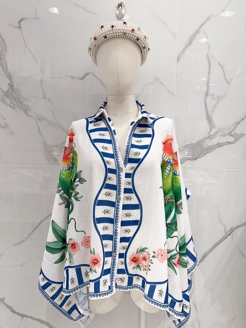 Green Carrot Shirt Linen