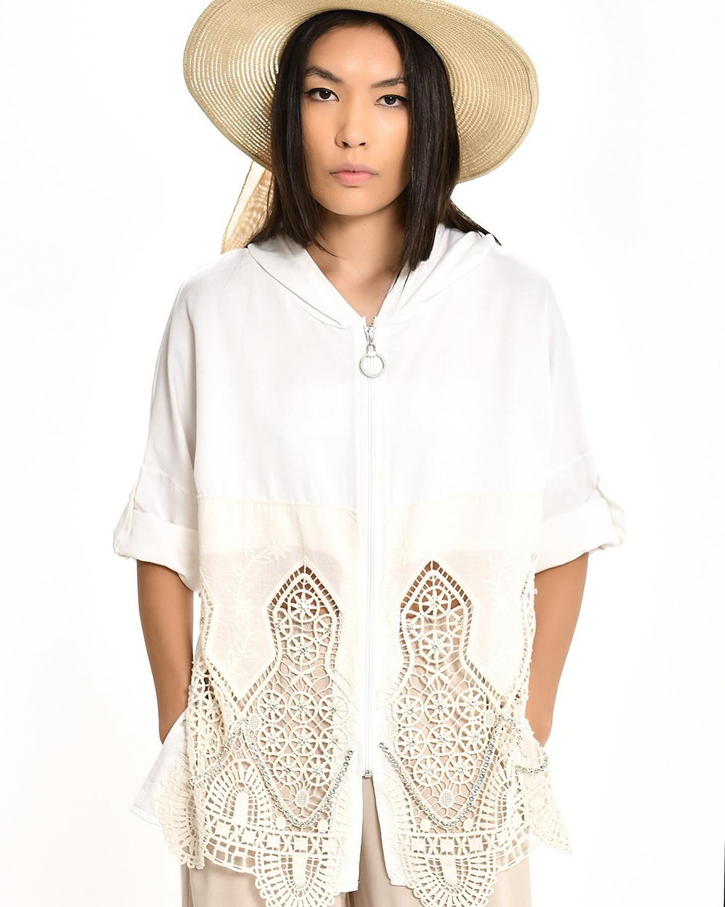 Blouse Deqman Zipper