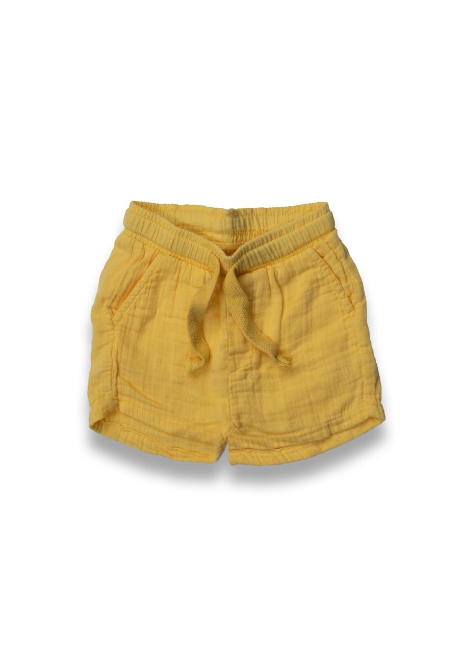 Light Yellow Cotton x Linen Short