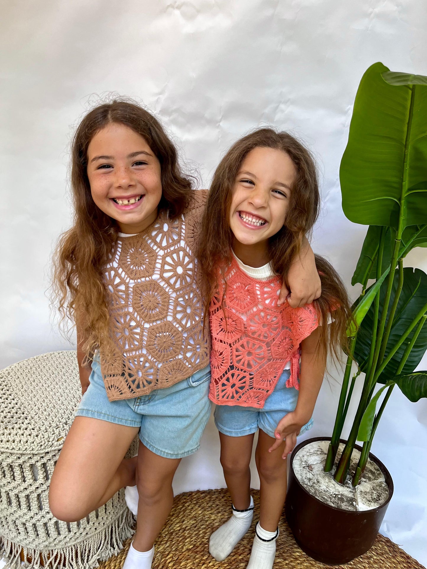 Brown Crochet Top