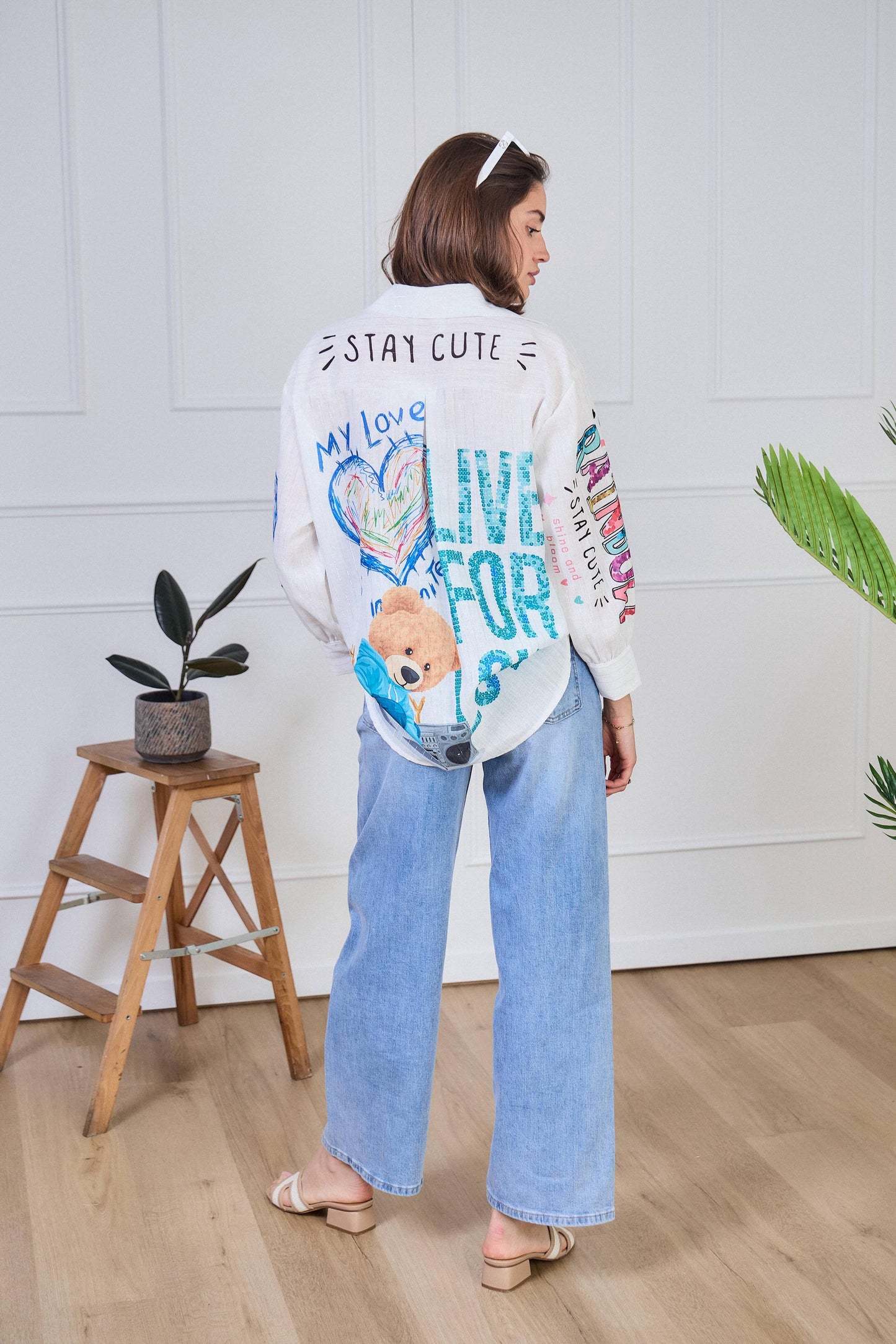 My Love Shirt Linen Pattern