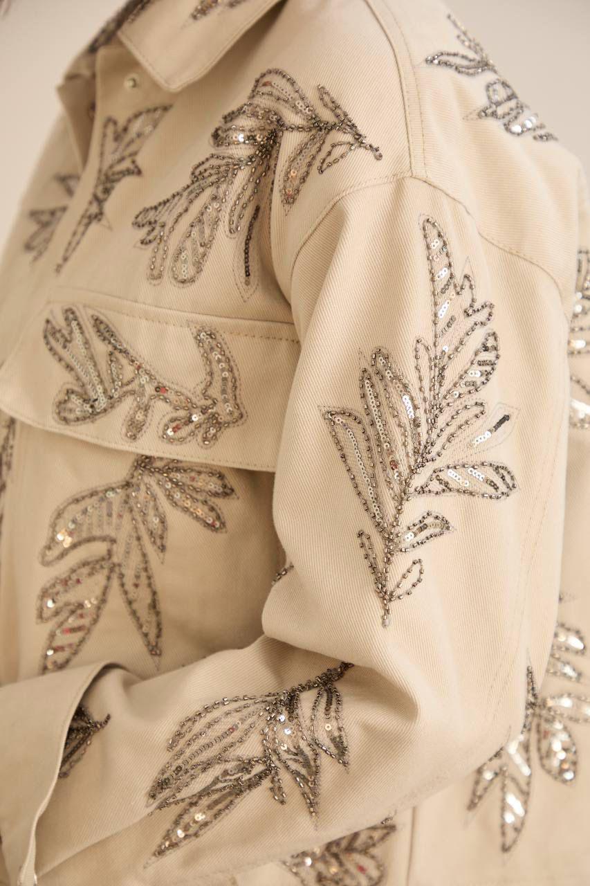 Jacket Embroidered Beige