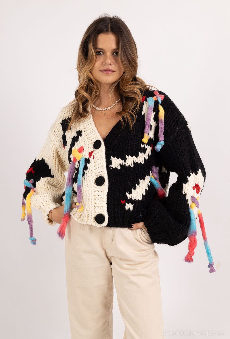 Cardigan Crochet Colorful