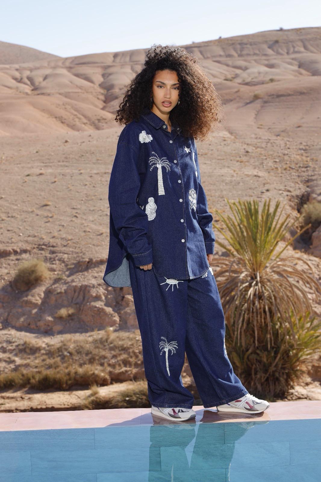 Dark Blue Set Denim Rainbow PQ