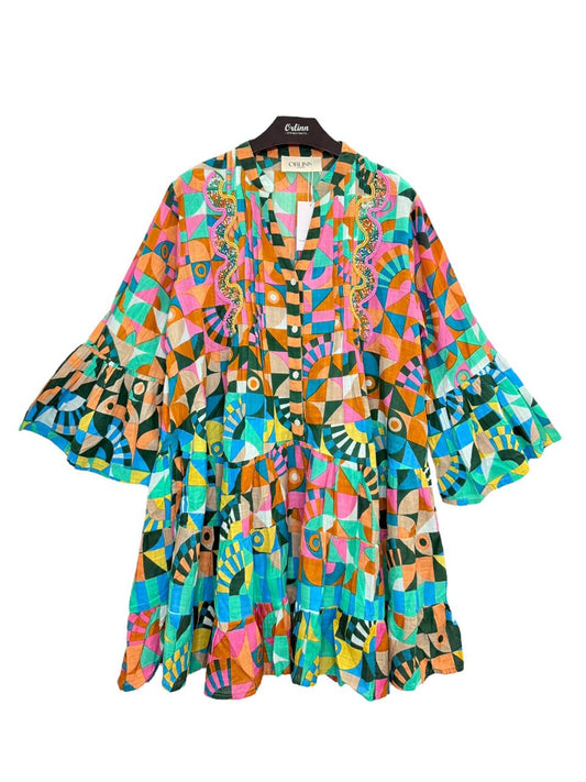 Short Dress Colorful Orlin