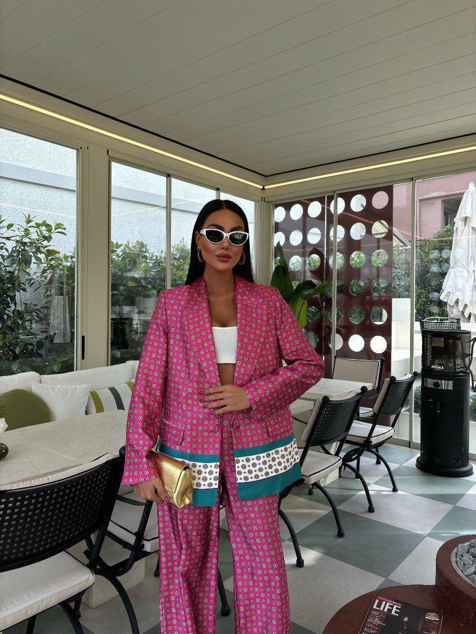 Blazer Set Patterned