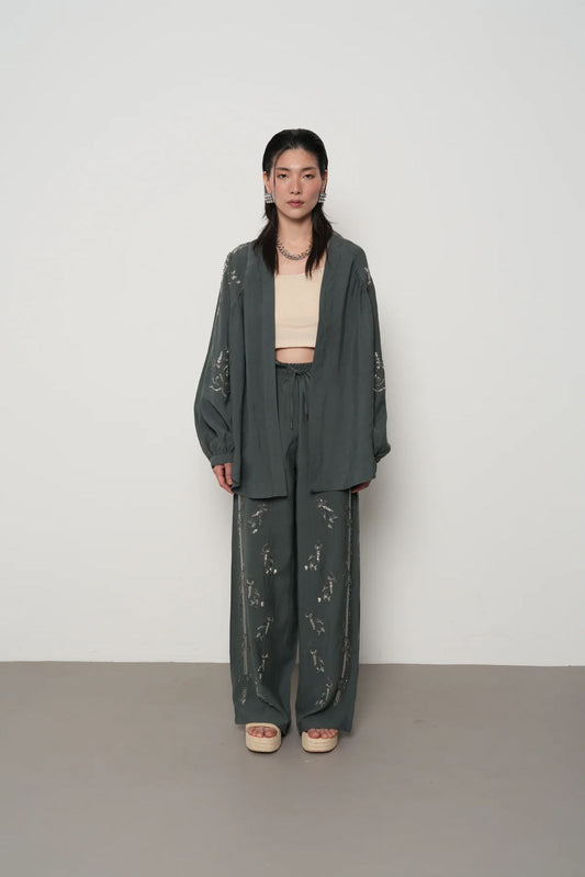 Set Olive Embroidery