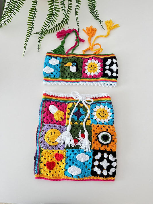 The Skirt Crochet Set