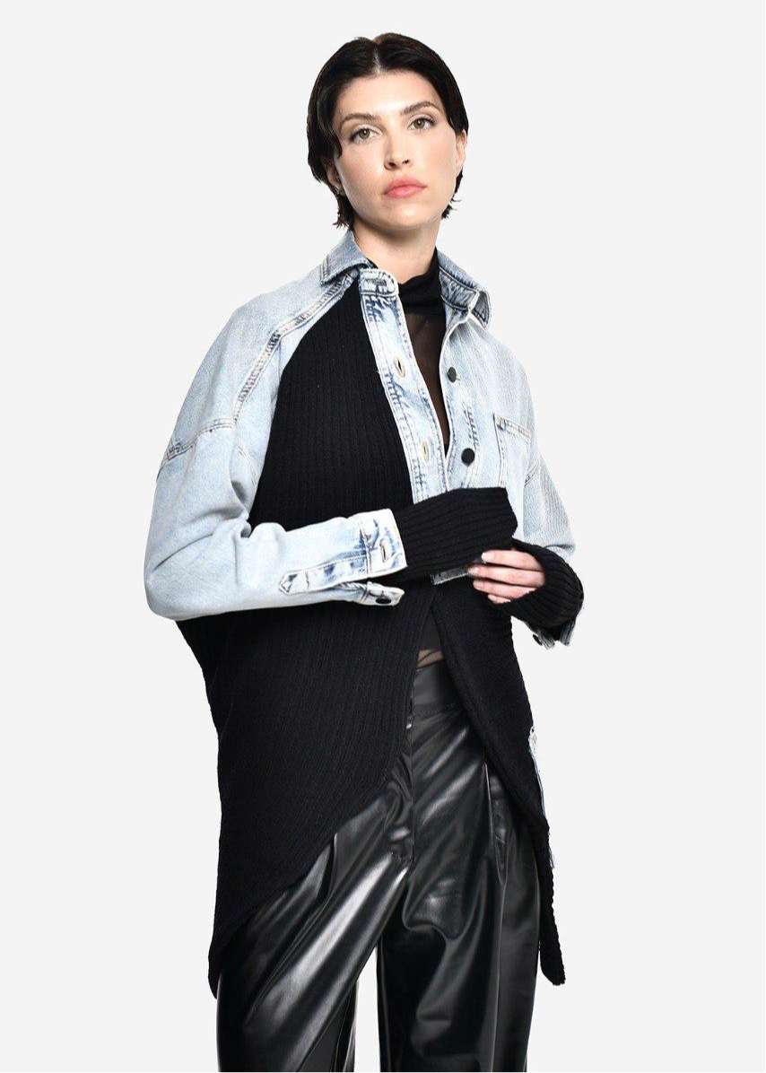 Jacket Denim x black DQ