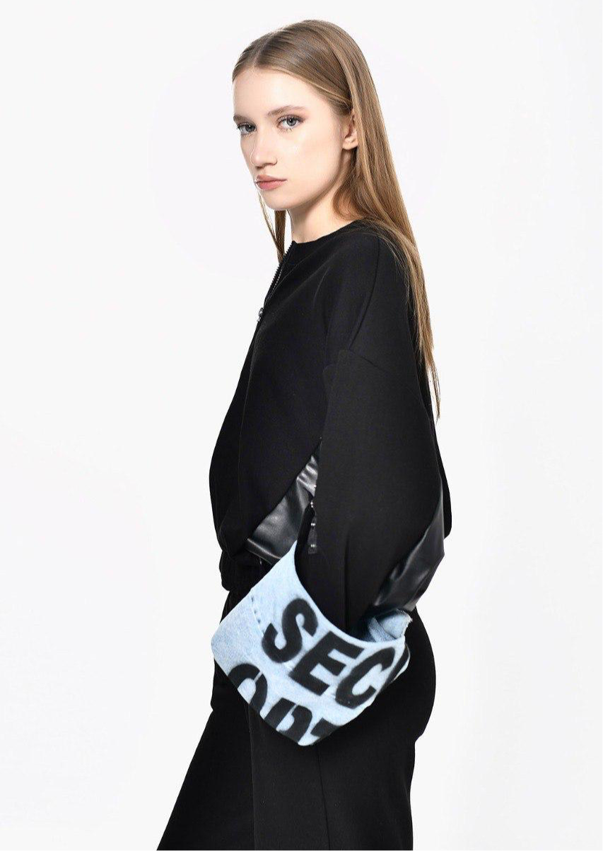 Jacket Black Denim sleeves