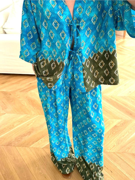 Set Turqouise Pattern