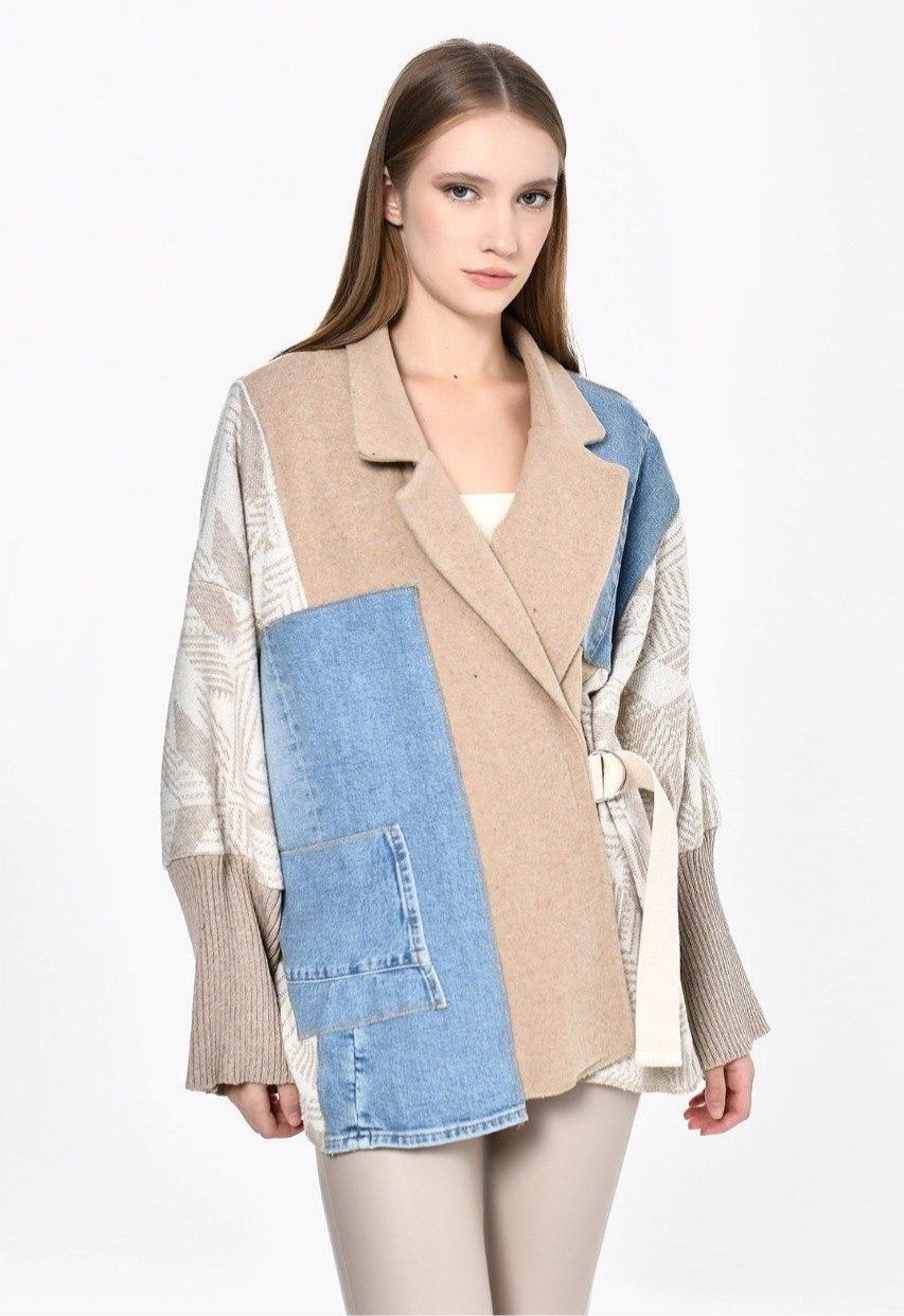 Jacket Beige X denim dq