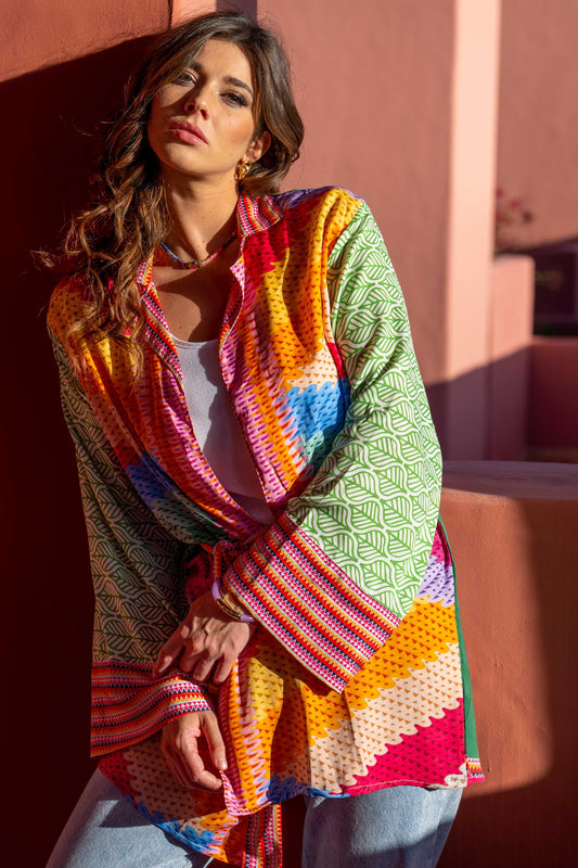 Cardigan Silk Colored G&S