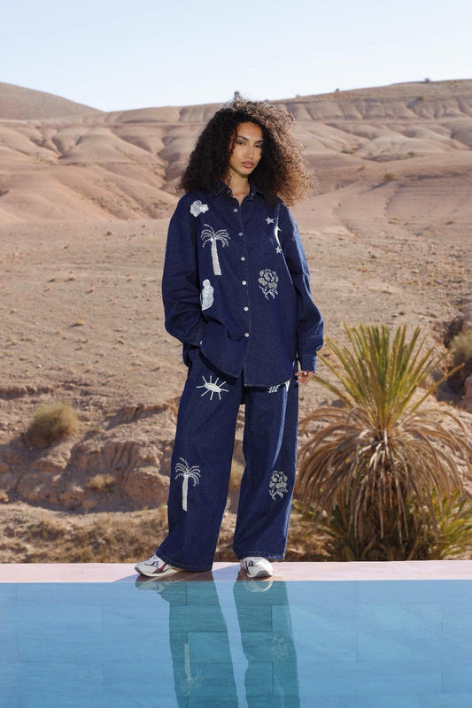 Dark Blue Set Denim Rainbow PQ