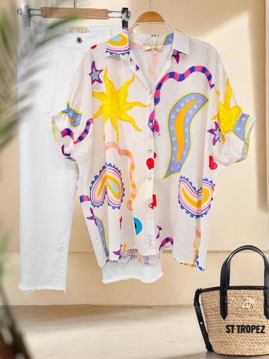 Snake Linen Shirt