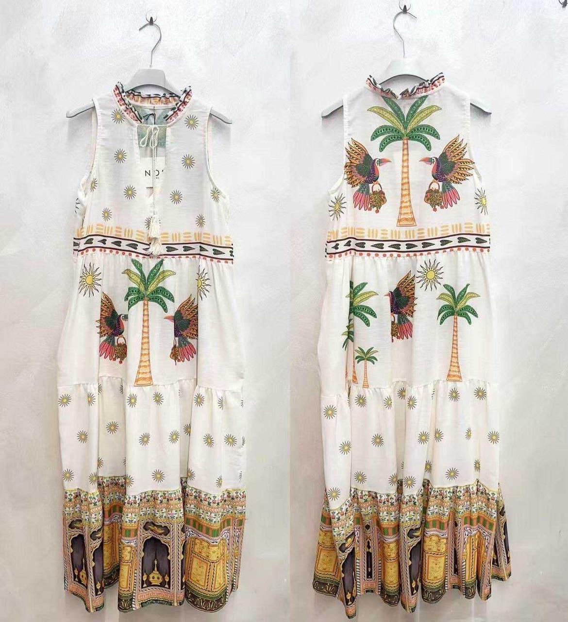 Dress Cut Nos Colorful Linen