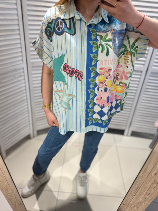 Chemise Stripped Mint