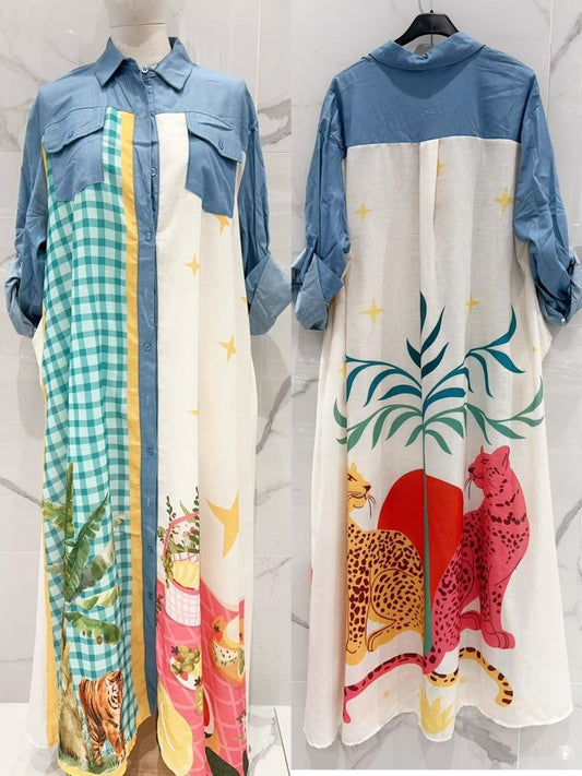 Flowery Long Dress