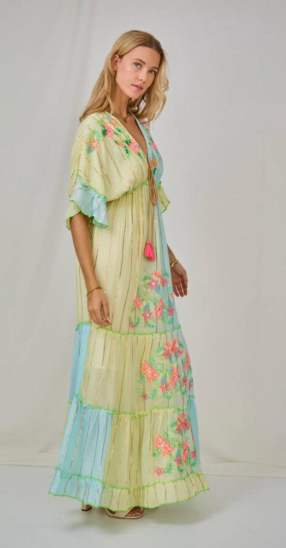 Colorful Embroidery Dress