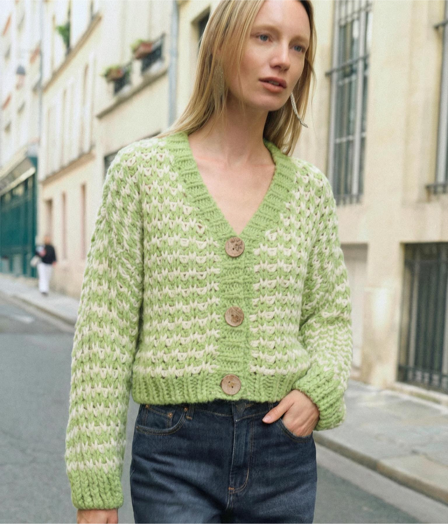 Cardigan Green Mint Crochet