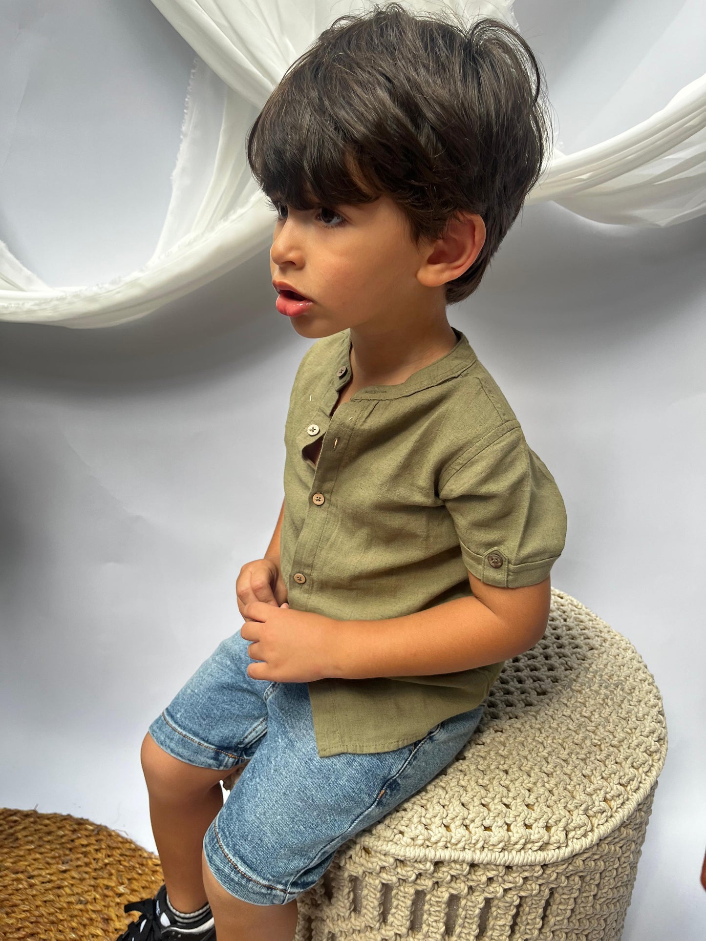 Linen Half Sleeves Shirt