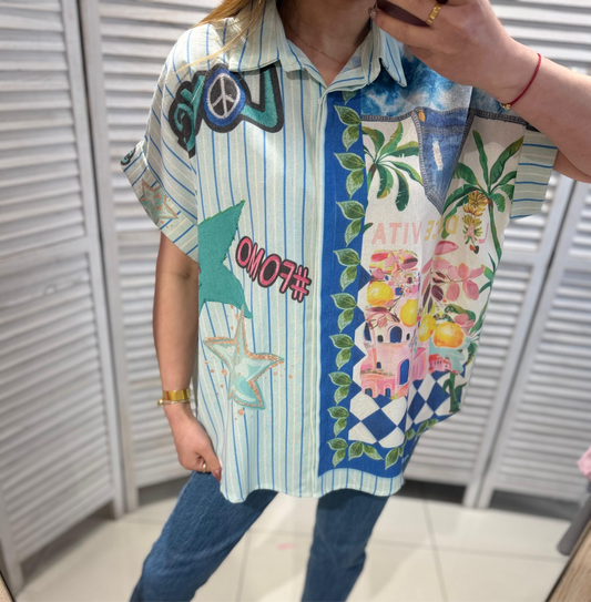 Chemise Stripped Mint
