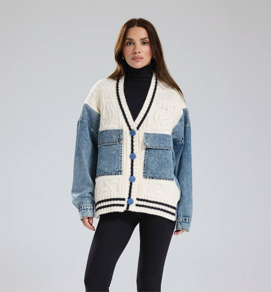 Jacket Offwhite denim pockets