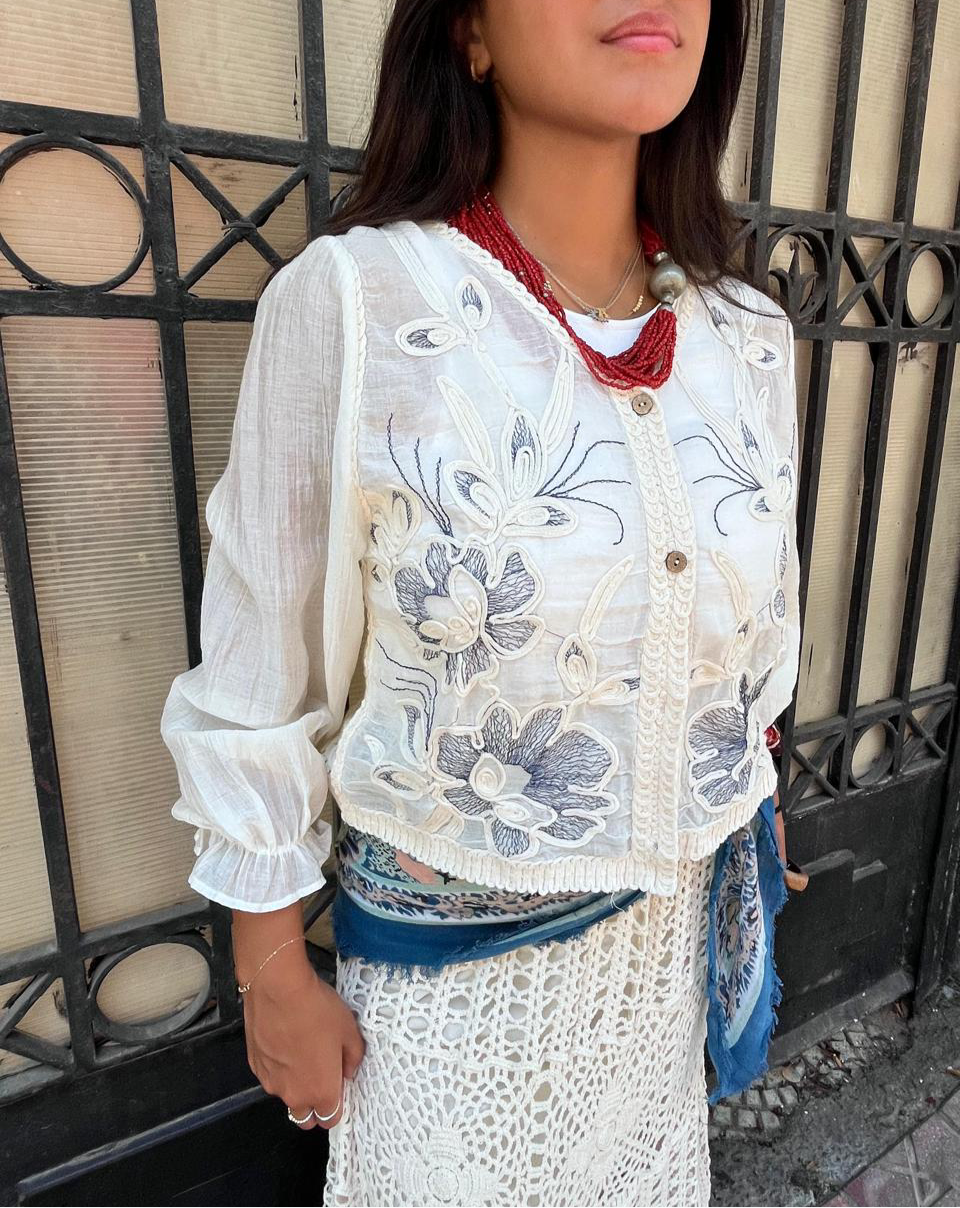 Blouse back crochet