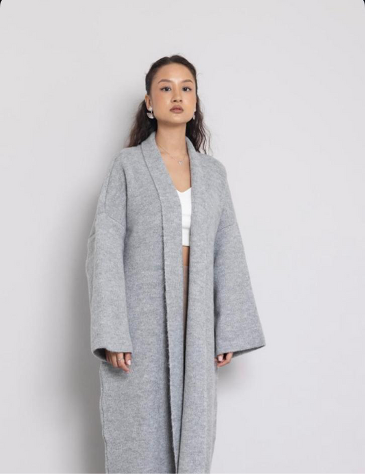 Wool coat light grey