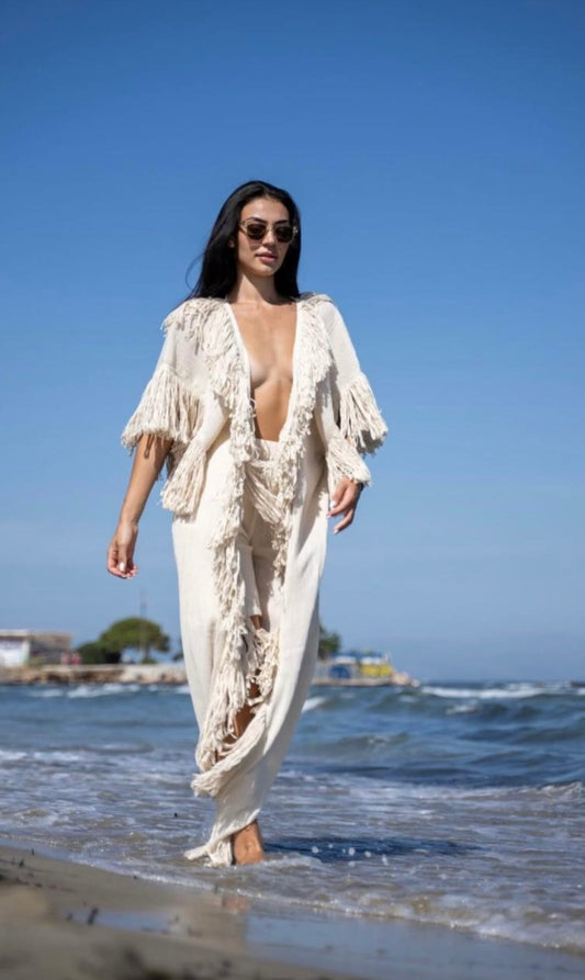Fringes kimono
