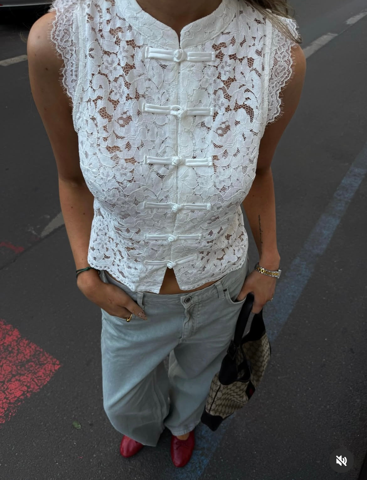 Vest lace white