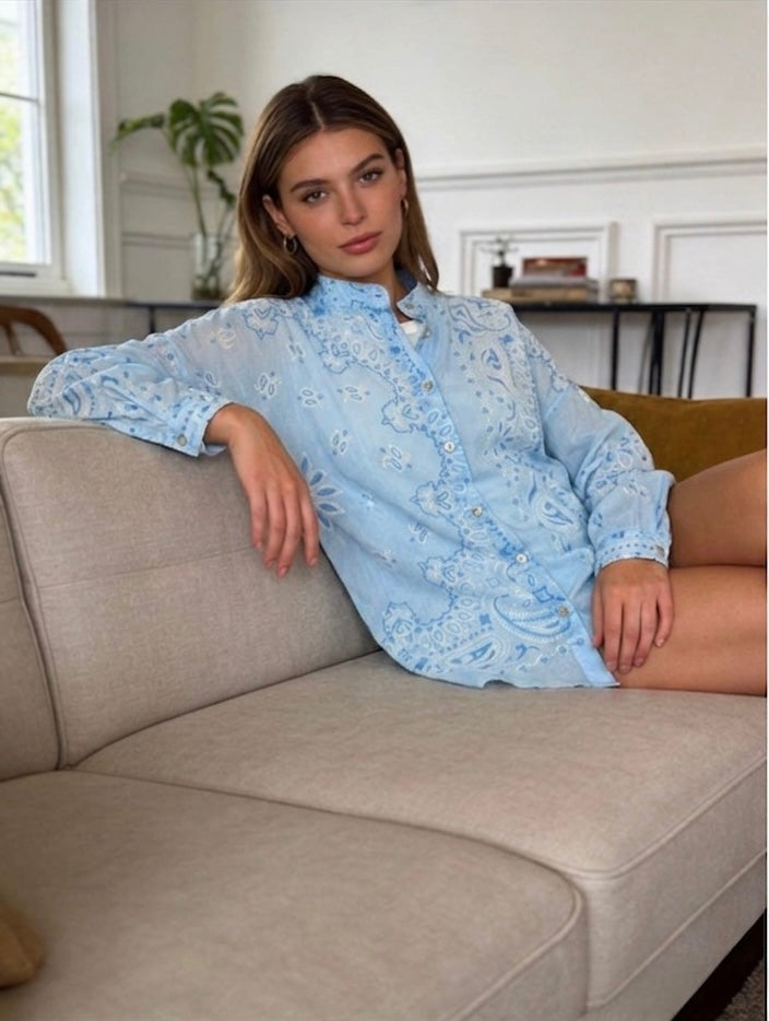 Shirt bandana blue