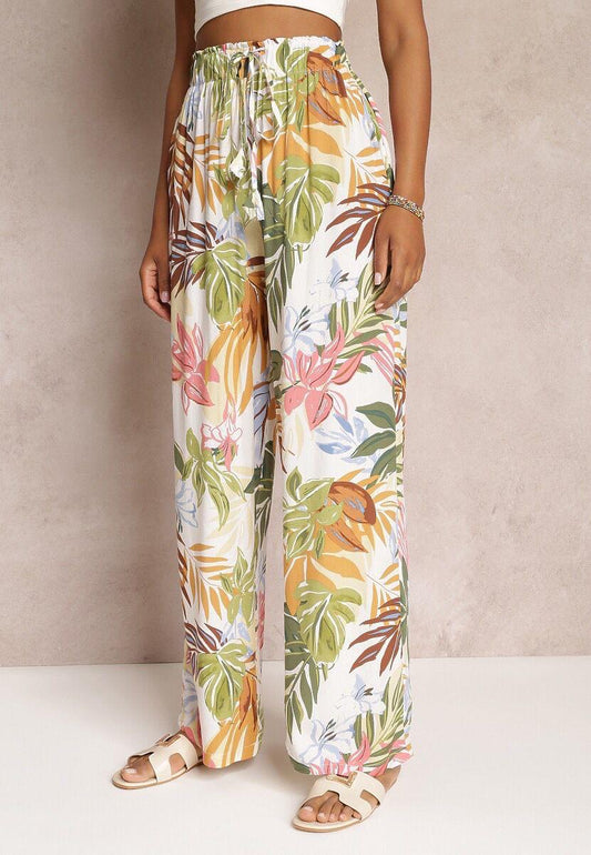 Offhwite floral pants