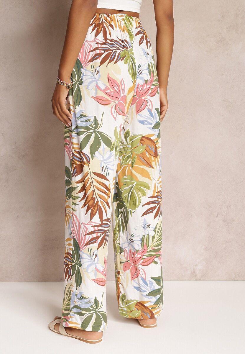 Offhwite floral pants