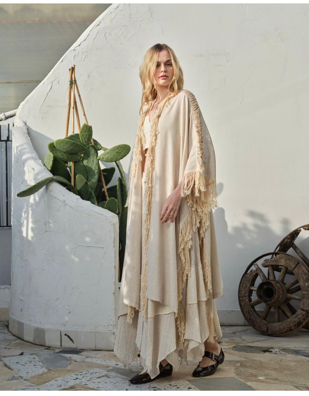 Fringes kimono