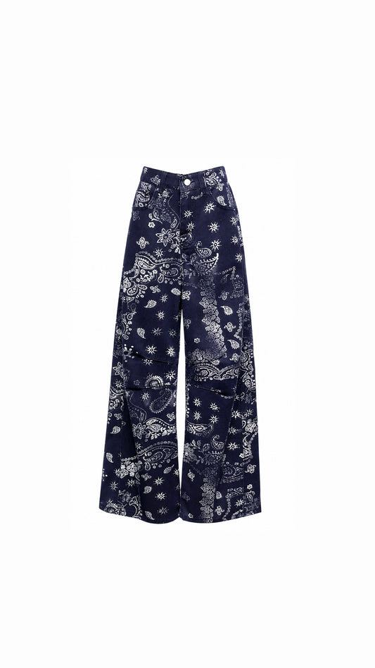 Bandana pants navy