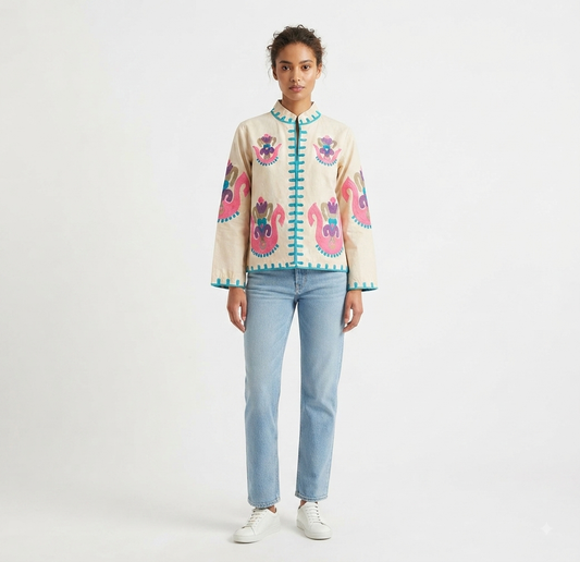 Jacket embroidery oversize