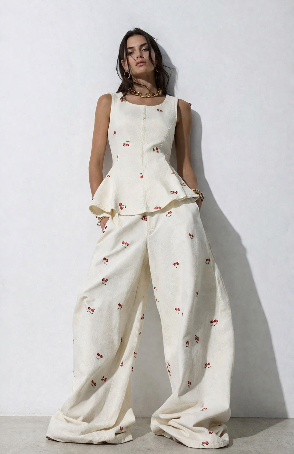 Set offwhite cherry
