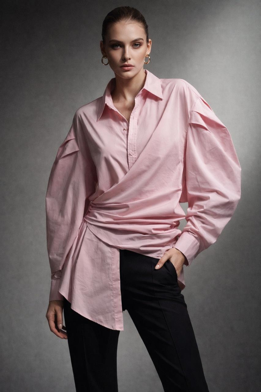 Shirt pink surplice