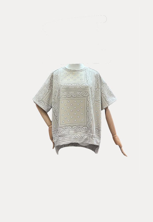 T shirt bandana offwhite